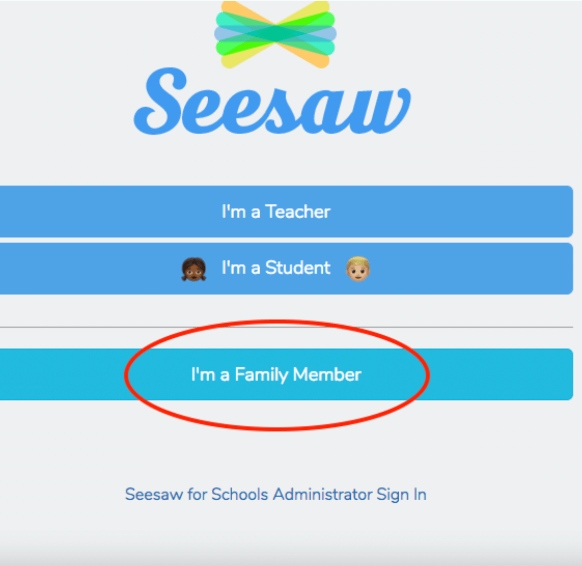 Seesaw parent clearance access